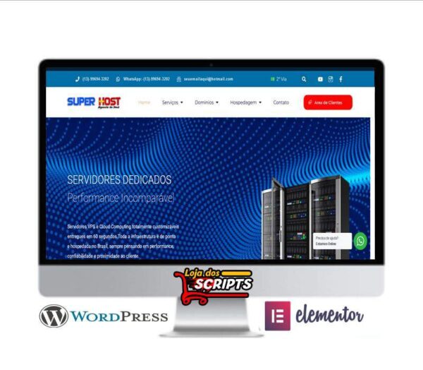 Site Para Hosting - COD-1010 - atualizado 2023