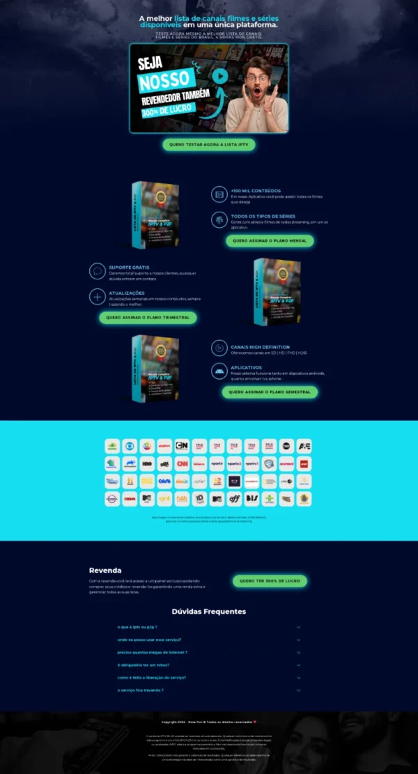 landing pages para sites de iptv + elementor 2024 - Imagem 3