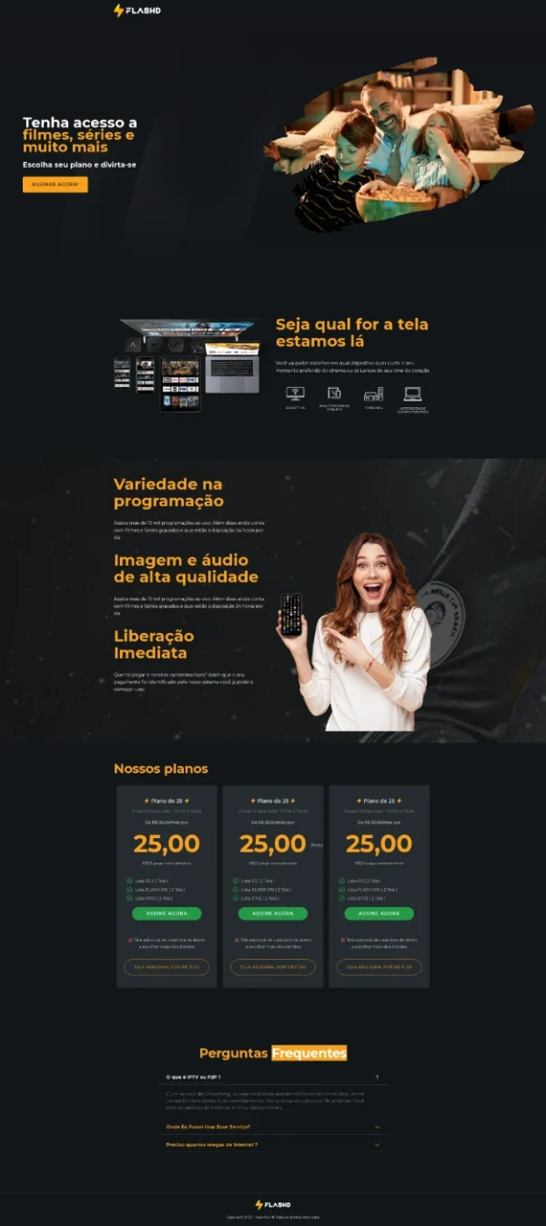 landing pages para sites de iptv + elementor 2024 - Imagem 4