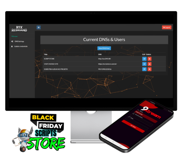 GERENCIADOR IBO 9XTREAM 39.0.1 + APLICATIVO PROPRIO