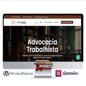 Site Completo Para Advogados Elementor + WordPress- COD-7560