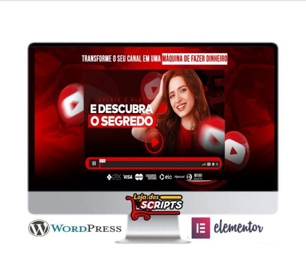 Landing Page Curso Youtuber - COD-9306