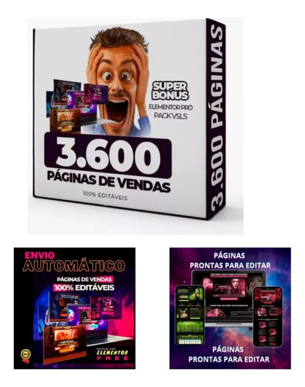 3.600 Landing Pages Premium + Elementor Pro - Imagem 2