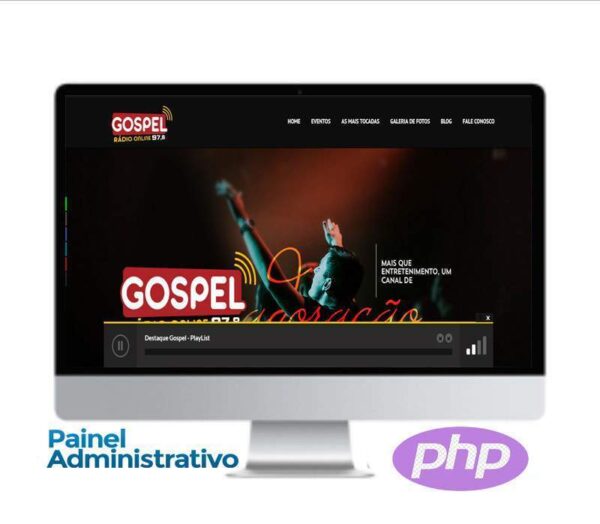 Site para Rádio Online em PHP - COD-1250