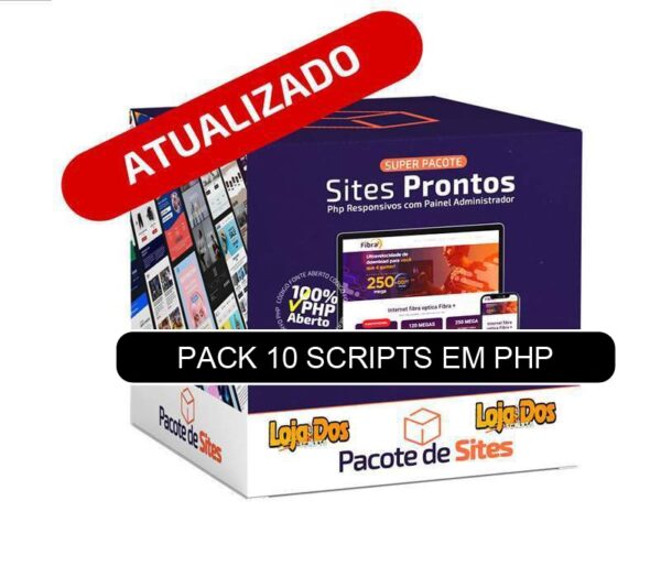 SUPER PACOTE COM 10 SCRIPTS EM PHP PURO - PACK 1
