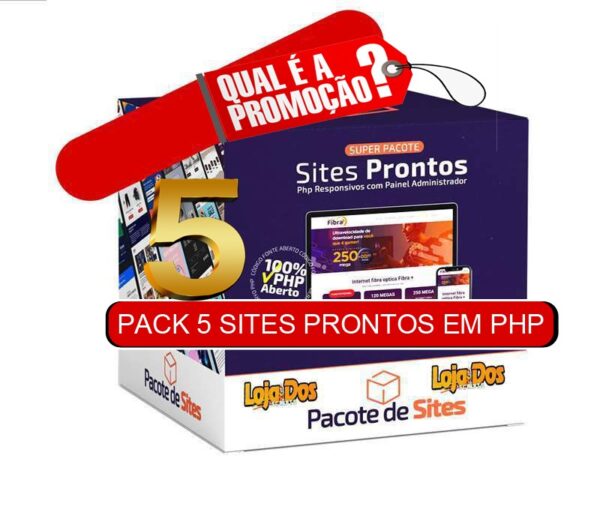 SUPER PACOTE COM 5 SCRIPTS EM PHP PURO - PACK 1