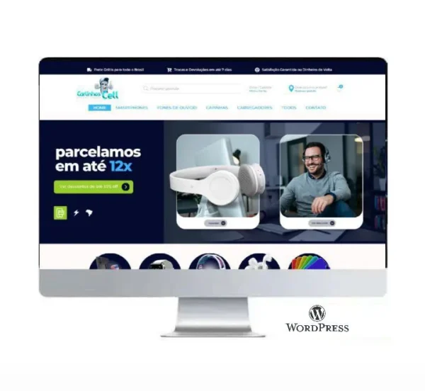Loja Virtual de Eletrônicos Wordpress Mercado Pago - Paypal - Pix
