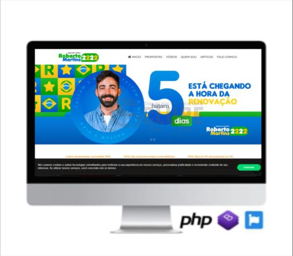 SCRIPT SITE PARA POLÍTICO 2022 EM PHP COM PAINEL ADMINISTRADOR COD-8021
