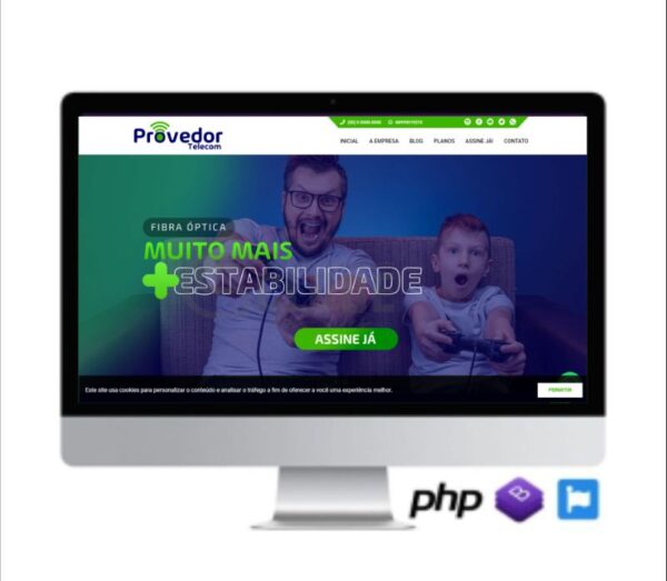 SCRIPT SITE PARA PROVEDOR DE INTERNET COM PAINEL ADMIN EM PHP COD-8023