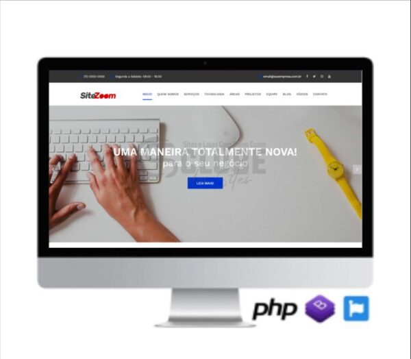 SCRIPT SITE PRONTO INSTITUCIONAL EM PHP 100% RESPONSIVO COD-8025